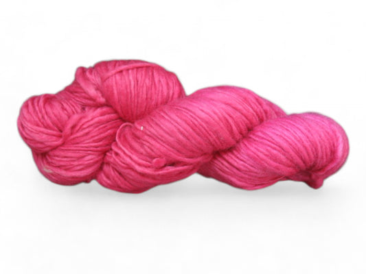 All Merino Wool Yarn l Premium l Handpsun l Hand-Dyed l Fuchsia Color