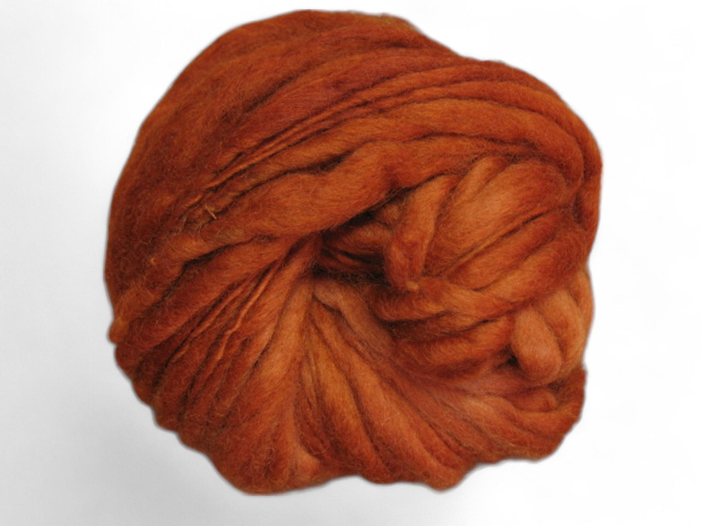 HANDSPUN WOOL l Skin Safe l Bulky l Color Burnt Orange