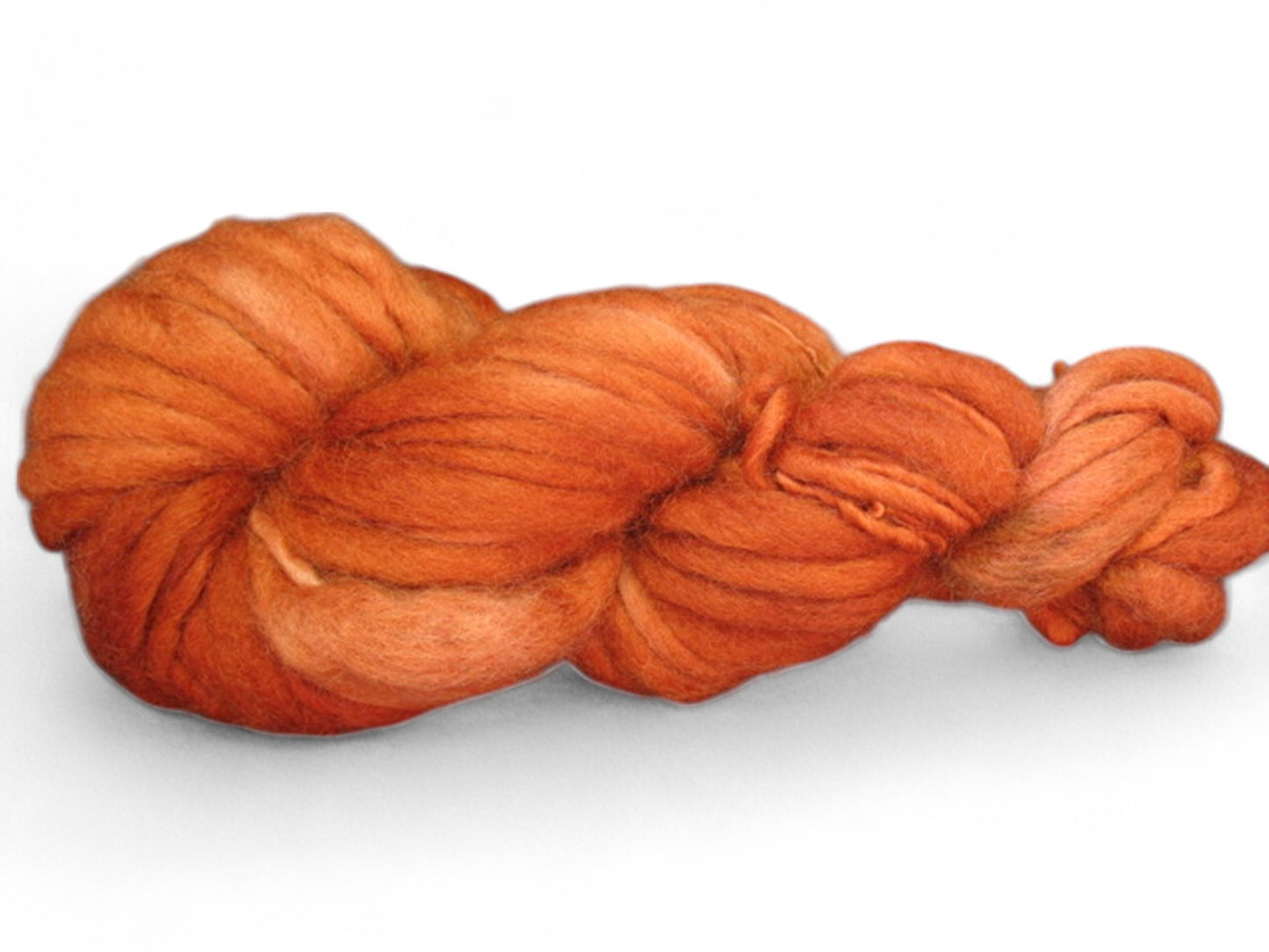 HANDSPUN WOOL l Skin Safe l Bulky l Color Burnt Orange