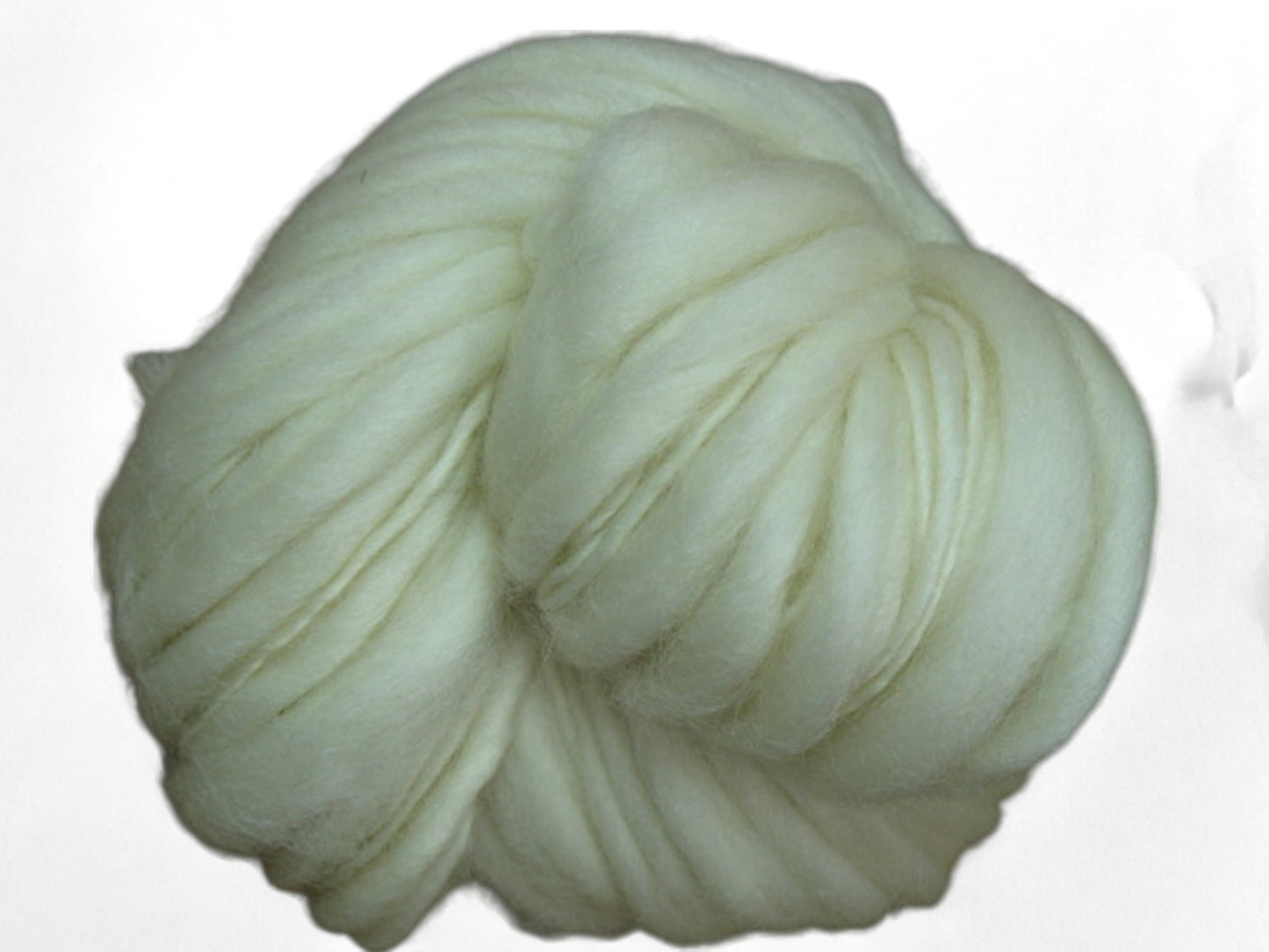 Merino Wool Yarn l HANDSPUN and HAND-DYED l Natural White - Rasta (1 skein)