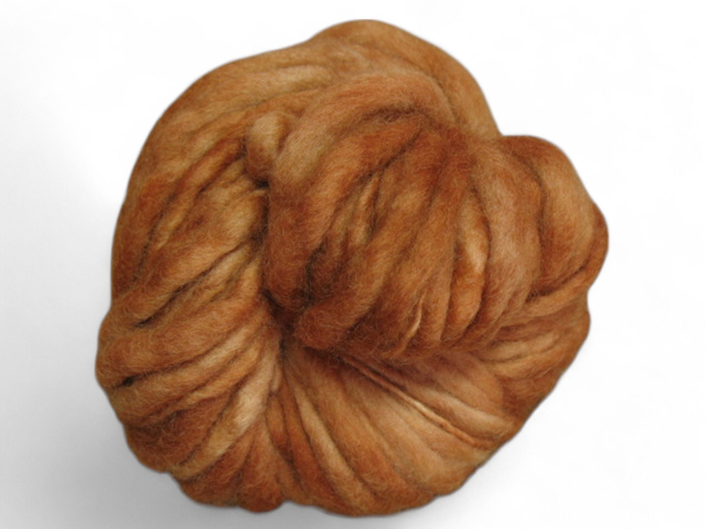 Handspun on Merino Wool Yarn l Hand Dyed on Caramel Color