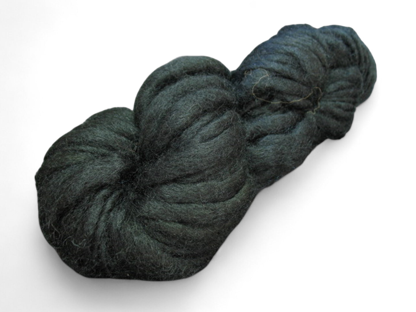 Handspun on Merino Wool Yarn l Hand Dyed l Marbled Black